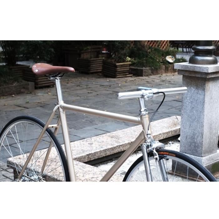 Guidon de velo Guidon de velo Fixie 25.4mm 375mm guidon Horizontal Super leger retro piste velo guidon en forme de Type Sliver Cdiscount Sport