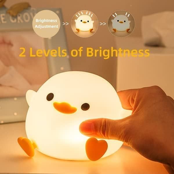 Veilleuse Bébé HuangWeida - 7 Couleurs LED - Rechargeable USB - Silicone Tactile - Timer 3h - Forme Baleine