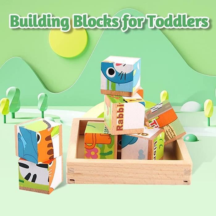 Lot De 6 Puzzles En Bois Pour Enfants - Motifs Animaux Mignons Avec Chiffres, éducatif Pour Garçons Et Filles