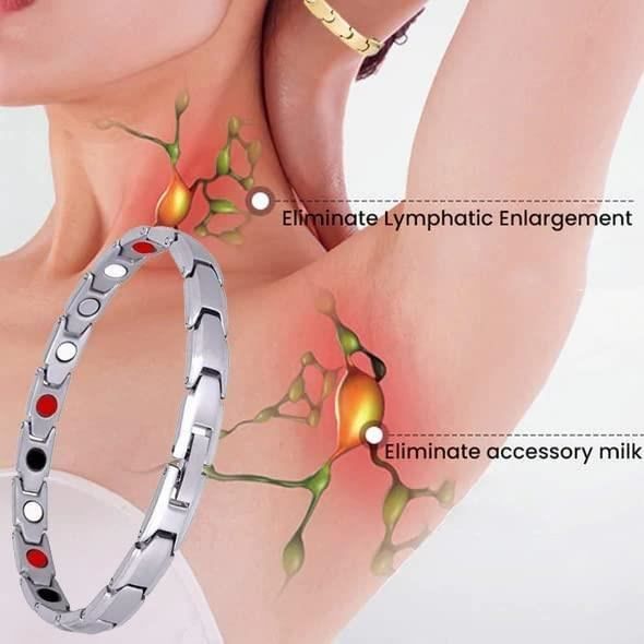 Bracelet de détox lymphatique germanium pour drainage lymphatique, bracelet  magnétique thérapeutique, anti-gonflement, motif dragon, magnétothérapie