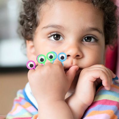 20 Marionnettes à Doigts Yeux En ABS – Jouets Rigolos Pour Fête, Anniversaire, Cadeau, Couleur Aléatoire