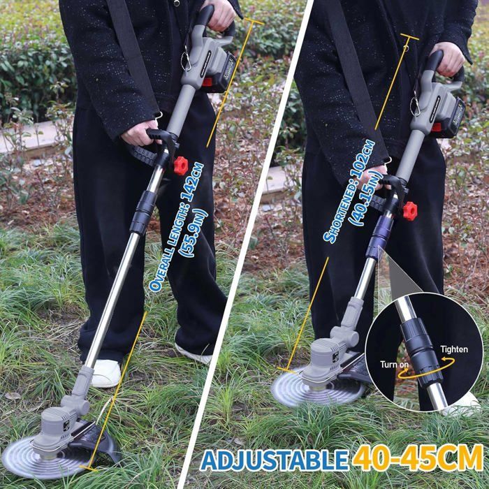 Coupe-Bordure électrique 42 V 2 En 1, Débroussailleuse Sans Fil