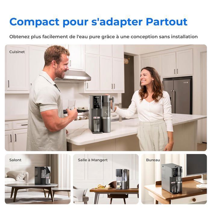 Système D'osmose Inverse De Comptoir – 5 étapes, 75 GPD, Filtre DI 0 PPM – My Aqua Filter, US