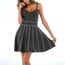 Femmes Papillon Col Rond Costume Crâne Imprimé Évasée Femmes Évasé Swing Robe Femmes Papillon Col Rond Costume Crâne Imprimé Évasée Femmes Évasé Swing Robe