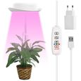 Lampe Plante, Lampe Horticole Spectre Complet, 3 Modes Lumière, idéal pour Semis, Succulentes, Orchidee, Veg-0