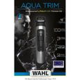Tondeuse Barbe WAHL Aqua Trim - Sans Fil - Batterie Lithium Ion - Étanche - Gris-0