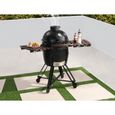 Barbecue kamado à charbon en céramique et bambou 45 x 63 x 105 cm - IZAKI-0