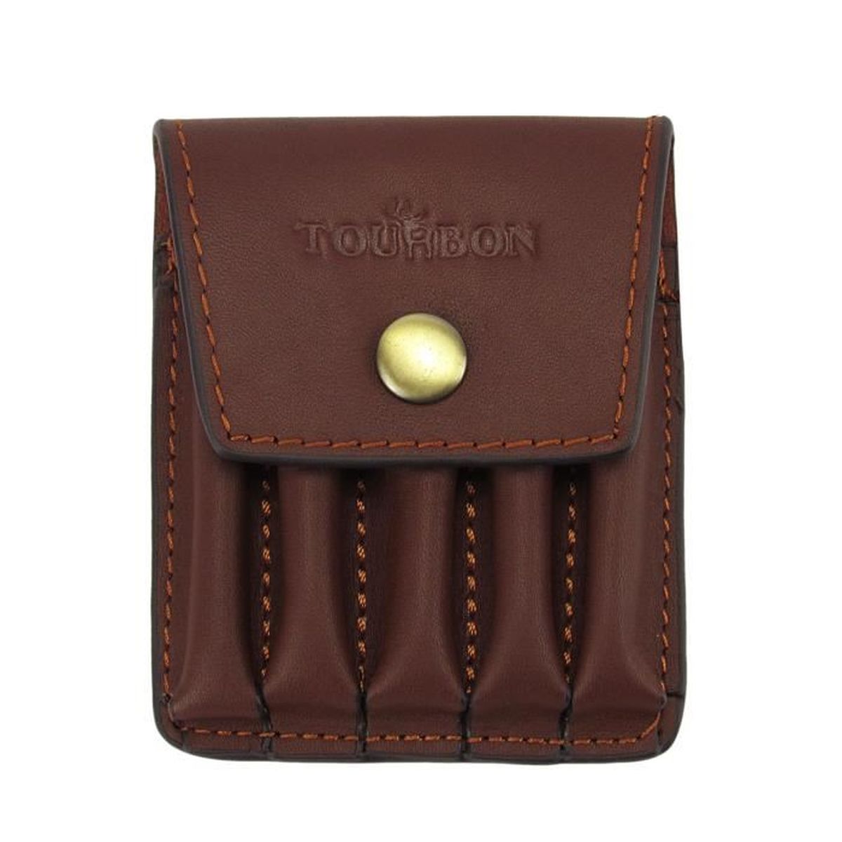 Fronde De Chasse TOURBON 2 Points Avec Porte-munitions - Pour Fusil 12GA, Couleur Marron