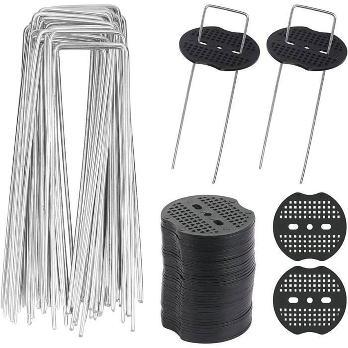 Lot De 4 Piquets BMX Invicta En Aluminium Moleté - Longueur 100 Mm, Diamètre 1,5 Pouce, Neufs