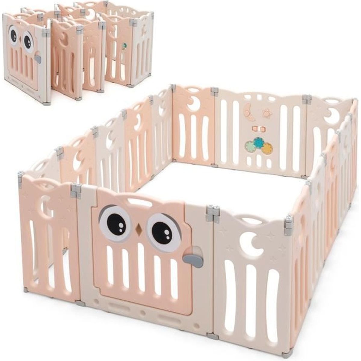 Costway Parc Pour Bebe Pliable 16 Panneaux En Hdpe Avec Bouton Autocollant Diy Verrou De Securite Jouets Educatifs Hibou Rose Cdiscount Puericulture Eveil Bebe Costway Parc Pour Bebe Pliable 16 Panneaux En Hdpe Avec Bouton Autocollant Diy Verrou De Securite Jouets Educatifs Hibou Rose Cdiscount Puericulture Eveil Bebe
