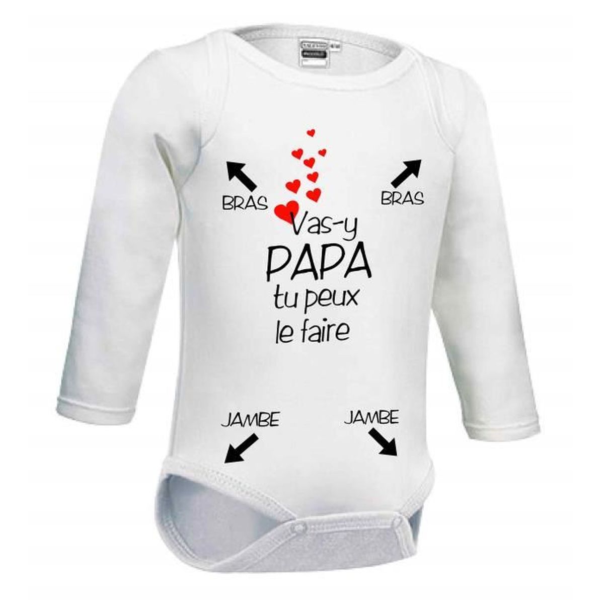 Pyjama bébé personnalisé  Prénom  la petite princesse de papy