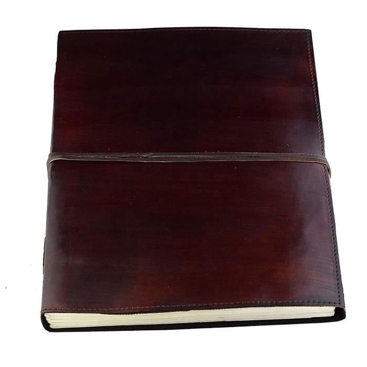 Indian Classic XXL Journal intime Bloc Livre Cuir Estampé main Inde Pas