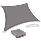 Voile d'ombrage - JINZDASU - 2,5 x 3 m - Gris - Imperméable - Résistant aux UV