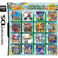 Nouveau 482 en 1 Cartouche de jeu DS Mario Multicart pour Nintendo DS NDSL NDSi 3DS  