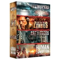 DVD - Coffret zombies : SS TROOPERS + RISE OF THE ZOMBIES + BATTLEDOGS + HUMAN CONTAGION
