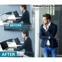 FiiMoo Filtre de Confidentialité Magnétique pour Ordinateur Portable 13.3 Pouces
