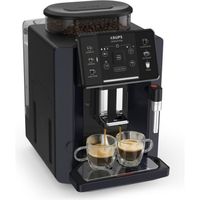 KRUPS Machine à café grains, Broyeur automatique, Réglages personnalisés, Alertes lumineuses, Fabriqué en France, Sensation