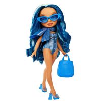 Rainbow High Swim & Style - Poupée mannequin ariculée 27 cm - Skyler (Bleue) - Maillot de bain + Paréo - à partir de 4 ans