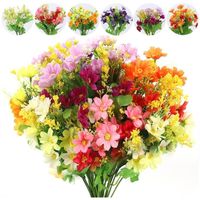 6 Pcs Fleur Artificielle Bouquet Décoration, Fausse pour Vase Bouquet Arrangement Décoration De Maison Jardin Cuisine