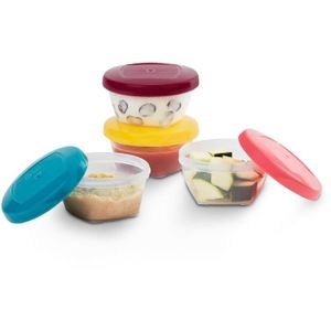 congélation bébé Food Rangement Nourriture - Baby Récipient en silicone  avec couvercle solide Food Container pour Sevrage - Sans BPA & Approuvé par  la FDA (Série de 2) : : Cuisine et Maison