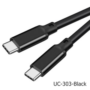 CÂBLE PHOTO 0.5m - UC-303-Black - Câble USB type-c vers usb-c 