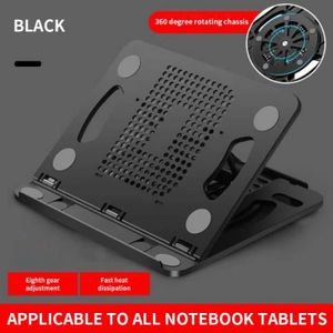 SUPPORT PC ET TABLETTE Noir - Support ergonomique en métal réglable pour ordinateur Portable, équipement de bureau pour tablette de