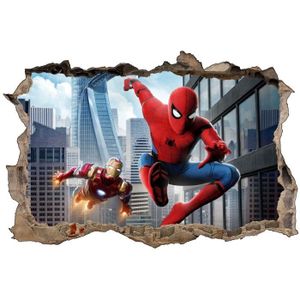 Cadre Spiderman dans la rue - déco plexi - Cdiscount Maison