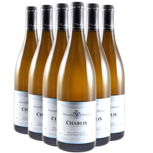 VIN BLANC Chablis Blanc 2021 - Lot de 6x75cl - Domaine Berna