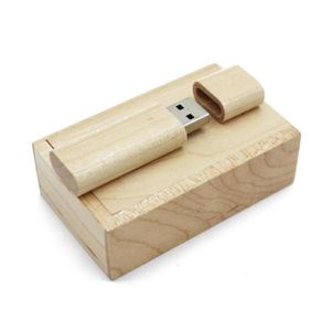 Clé USB en forme de guitare en bois dérable 2.0/8GB Bois de bambou. 