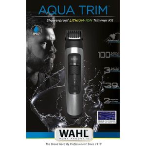 TONDEUSE A BARBE Tondeuse Barbe WAHL Aqua Trim - Sans Fil - Batteri