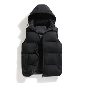 Gilet D'hiver Sans Manches Homme - Polaire épaisse - 5 Poches Zippées - Coupe-vent Décontracté - 3