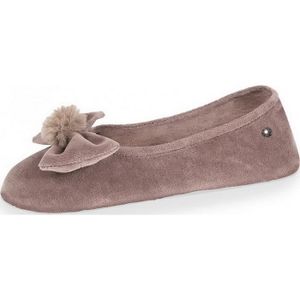 Isotoner Chaussons Ballerine Grand Nud Perroquet