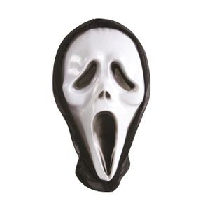 MASQUE - DÉCOR VISAGE Masque adulte PVC avec cagoule fantôme hurlant - W
