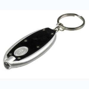 8 Nouveau Mousqueton DEL Lampe de poche Keychains avec Zoomable Lumière Porte-clés Anneau