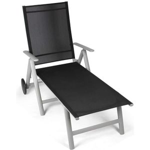 CHAISE LONGUE Chaise longue de jardin pliable Vanage en aluminiu