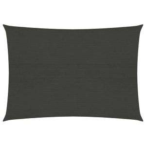 VOILE D'OMBRAGE vidaXL Voile d'ombrage 160 g/m² Anthracite 2,5x3 m PEHD