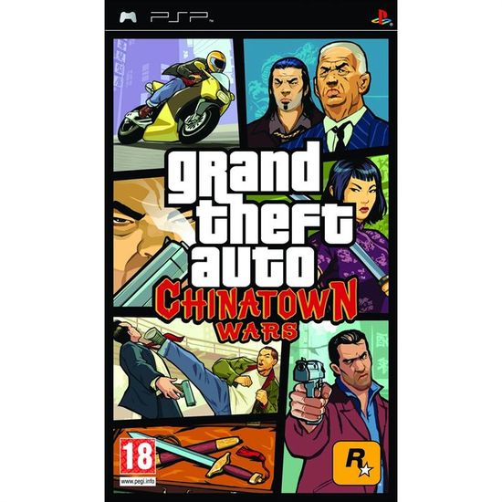 Jeu PSP Grand Theft Auto: Chinatown Wars - Version Française, Bon état - Complet