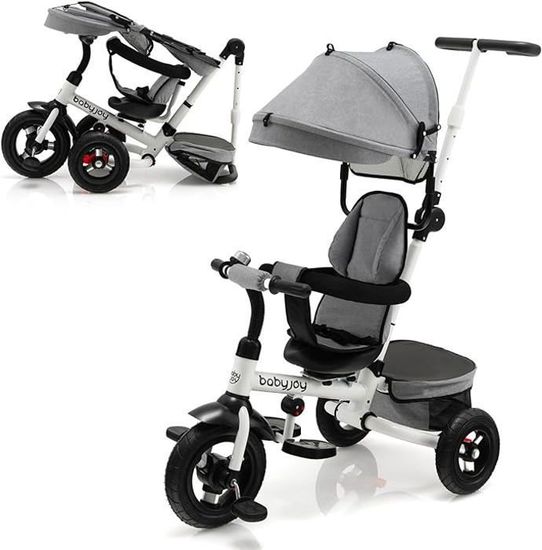 Goplus Tricycle Evolutif En Tricycle Evolutif Poussette Deals