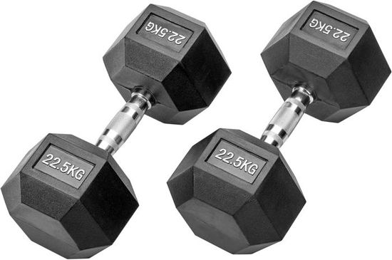 Ensemble De 2 Haltères Hexagonaux, Adapté à L'entraînement, La