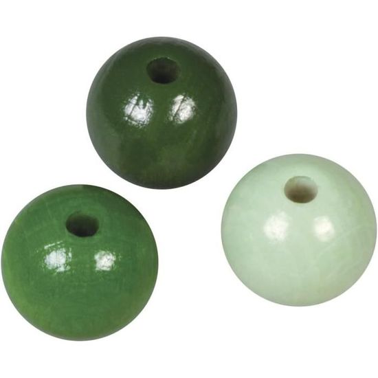 10 Perles En Bois Boules 10-12mm Marron - Pour Création Bijoux - Neuf