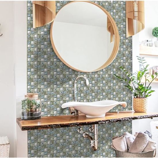 Lot De 20 Autocollants De Sol Auto-adhésifs, 30 Cm X 30 Cm, Carreaux De Sol à Décoller Et à