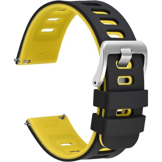 Bracelet De Montre En Silicone Extra Doux - Largeurs 10-24mm, Libération Rapide, Couleurs Multiples, Unisexe