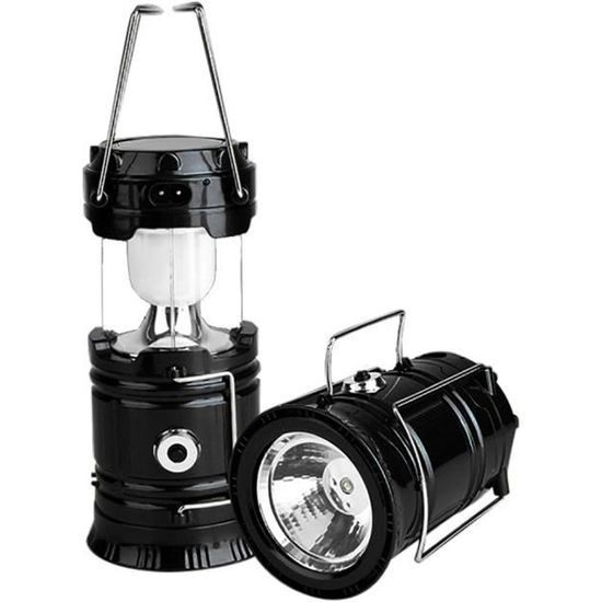 Lanterne rechargeable solaire portative d'USB LED lampe de tente ultra lumineuse de camping