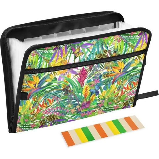 Classeur Accordéon 13 Poches A4 - Organiseur Extensible Pour Vos Papiers Et Documents