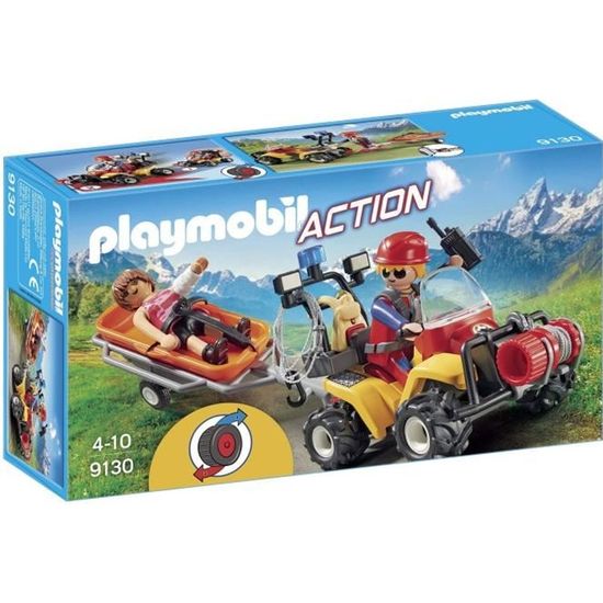 PLAYMOBIL 9130 - Secouristes des Montagnes avec Quad - Playmobil Les  Secouristes - Action - L'Escalade - Cdiscount Jeux - Jouets