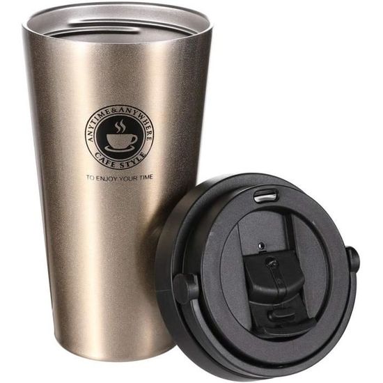 Gourde Isotherme En Inox 500 Ml - Garde Le Chaud 12h / Le Froid 24h - Marque Blanks Direct (UK)