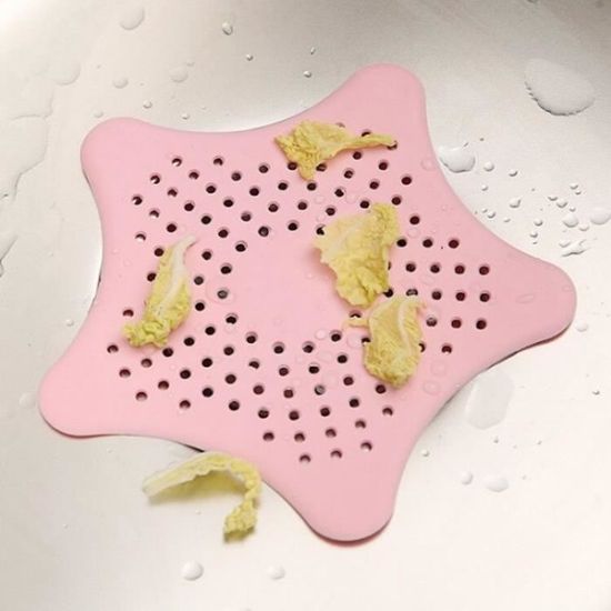 Évier de cuisine autonome avec filtre à ordures - Rose - Plastique