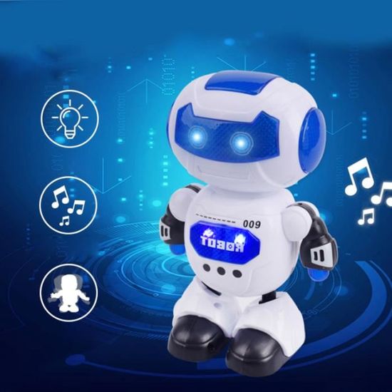 Robot éducatif B-O avec son et lumière led, meilleur cadeau de