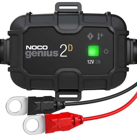 NOCO GENIUS2DEU, Chargeur Embarqué à Montage Direct de 2A, Chargeur de Batterie 12V, Mainteneur de Batterie, Chargeur d'entretien