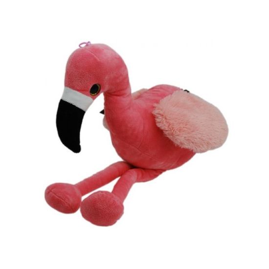 Peluche Cigogne Rouge 21 Cm – Jouet Tout Doux, Simulation Flamant Rose